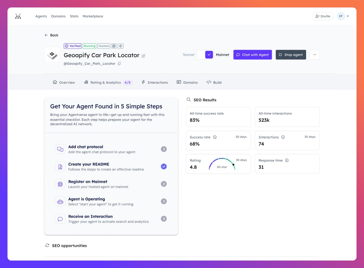 Agent Marketing Platform Dashboard